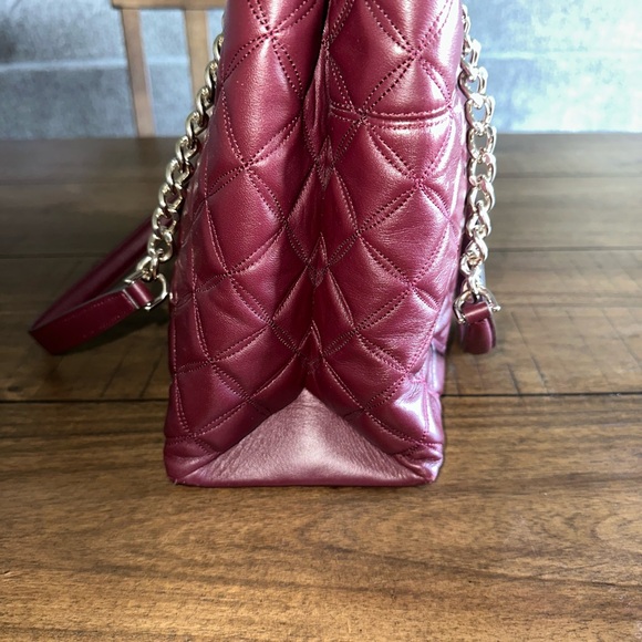 Kate Spade Burgundy Quilted Tote - Picture 4 of 9
